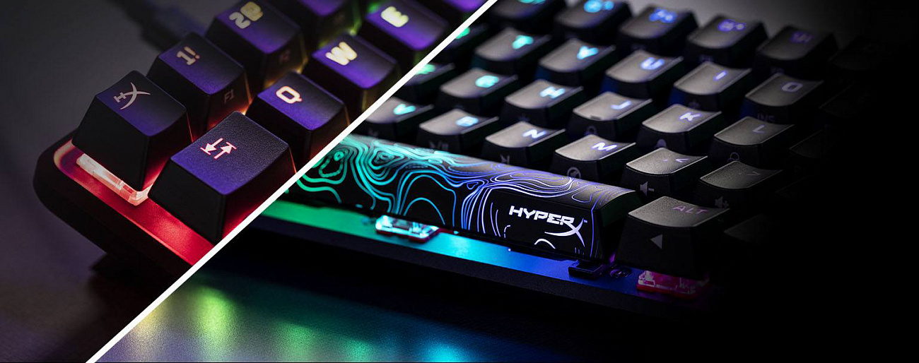 Игровая клавиатура HyperX Alloy Origins 60 Red switches USB RGB (HKBO1S-RB-RU/G) купить в интернет-магазине icover