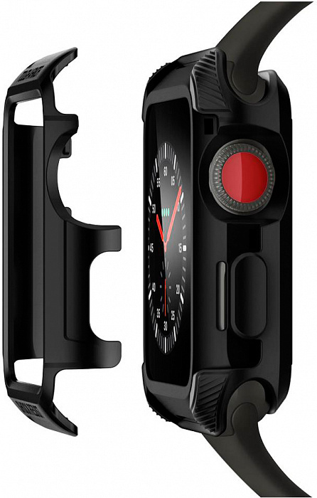 Чехол Spigen Tough Armor 2 (059CS22405) для Apple Watch series 1/2/3 42mm (Matte Black) купить в интернет-магазине icover