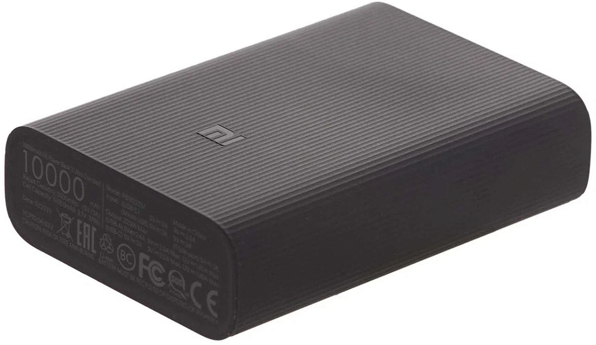 Внешний аккумулятор Xiaomi Mi Power Bank 3 Ultra Compact 10000mAh BHR4412GL (Black) купить в интернет-магазине icover
