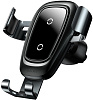 Беспроводная зарядка-автодержатель Baseus Metal Wireless Charger Gravity Car Mount (Black) купить в интернет-магазине icover