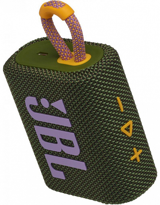 Портативная акустика JBL Go 3 (Green) купить в интернет-магазине icover
