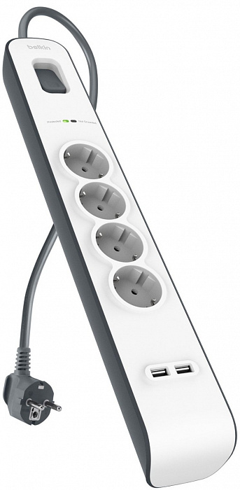 Сетевой фильтр Belkin Surge Protectors BSV401vf2M (White) купить в интернет-магазине icover
