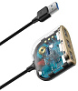 Хаб Baseus Square round (CAHUB-AY01) 4-in-1 USB HUB Adapter (Black) купить в интернет-магазине icover