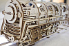 Ugears Механический конструктор 3D-пазл Локомотив с тендером, 47*12 см, 443 эл 70012 купить в интернет-магазине icover