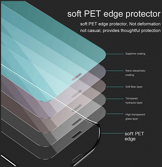 Защитное стекло Baseus Curved Tempered Glass Screen Protector (SGAPIPH65-APE01) для iPhone Xs Max/11 Pro Max (Black) купить в интернет-магазине icover