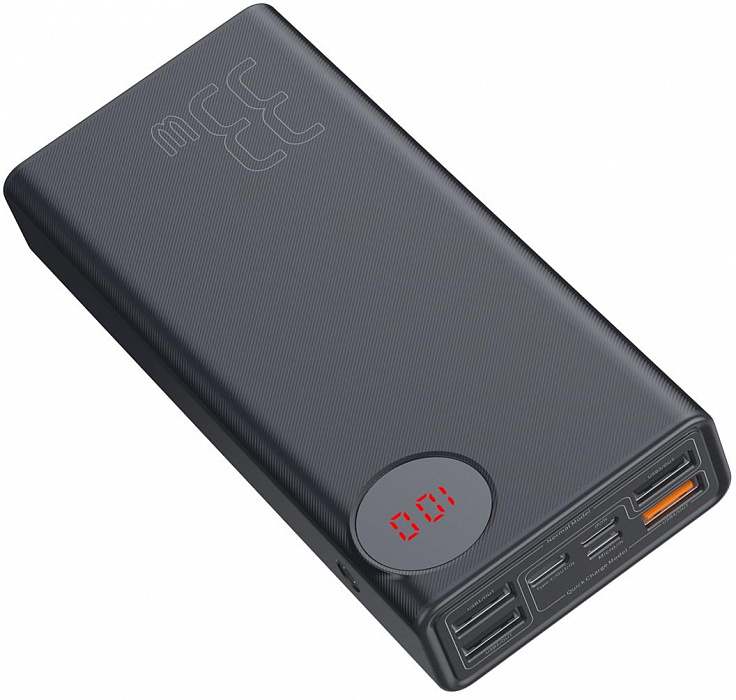 Внешний аккумулятор Baseus Mulight Quick Charge Power Bank 30000mAh PPMY-01 (Black) купить в интернет-магазине icover