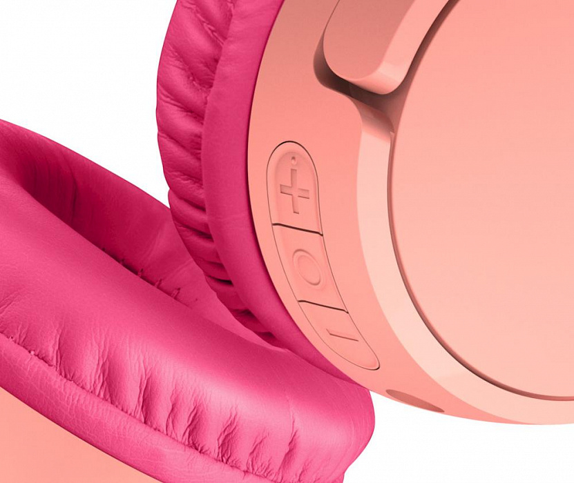 Детские Bluetooth-наушники с микрофоном Belkin Soundform Mini AUD002btPK (Pink) купить в интернет-магазине icover