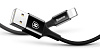 Кабель для iPod, iPhone, iPad Baseus Shining Cable with Jet metal 1m USB to Lightning CALSY-01 (Black) купить в интернет-магазине icover