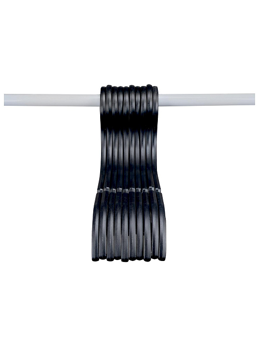 Вешалка-плечики для одежды Ridberg ПВ-03 20 шт (Black) купить в интернет-магазине icover