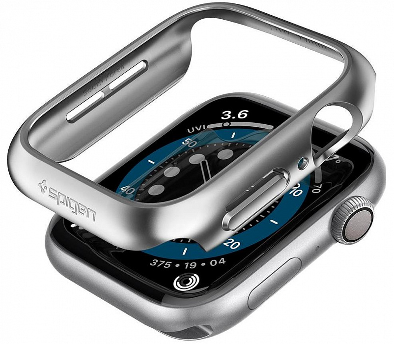 Чехол Spigen Thin Fit (ACS02957) для Apple Watch Series SE/4/5/6 44 mm (Graphite) купить в интернет-магазине icover
