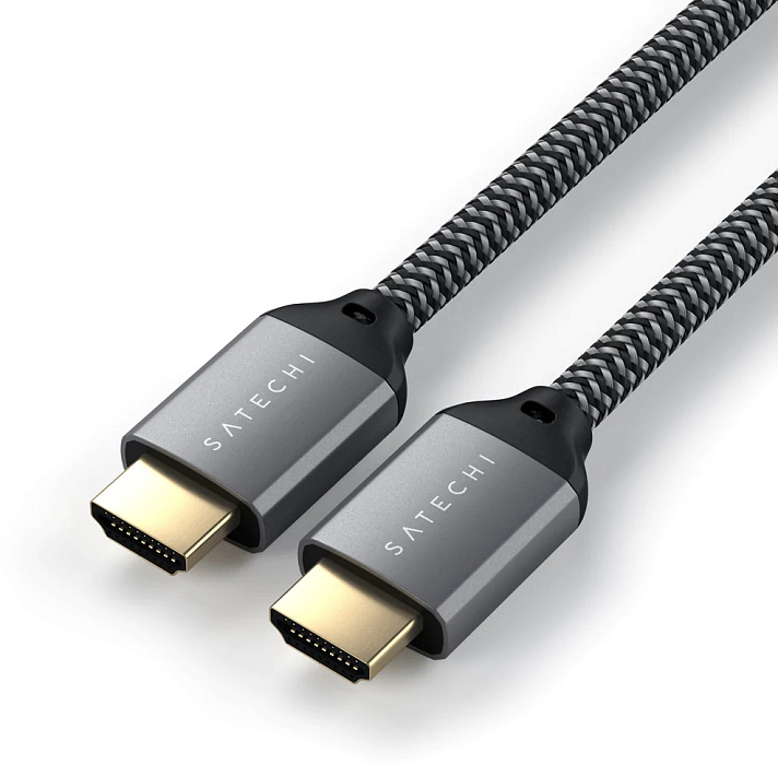 Кабель Satechi (ST-8KHC2MM) 8K ULTRA HD HDMI 2.1 2 м (Space Grey) купить в интернет-магазине icover