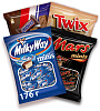 Ассорти MinisMix шоколадные конфеты Snickers (180г), Mars (182г), Twix (184г), Milky Way (176г) купить в интернет-магазине icover
