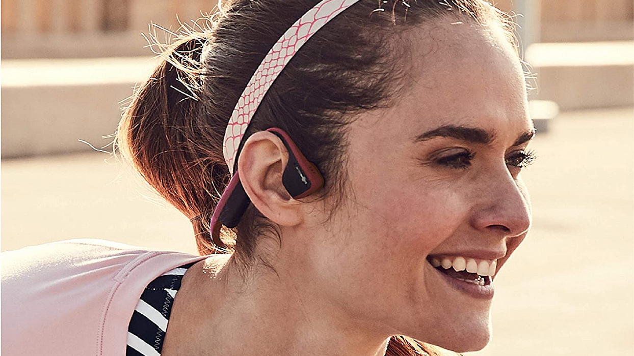 Беспроводные наушники Aftershokz Trekz Titanium AS600CR (Canyon Red) купить в интернет-магазине icover