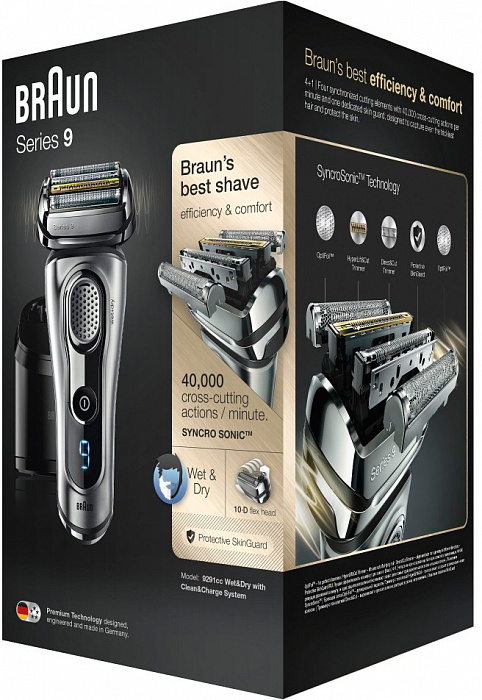 Электробритва Braun 9291cc Series 9 (Steel) купить в интернет-магазине icover