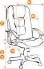 Офисное кресло Tetchair CH 9944 (Brown) купить в интернет-магазине icover