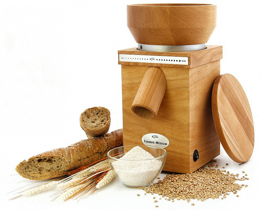 Купить мельница для зерна Komo Fidibus Medium (Wood) в Москве в