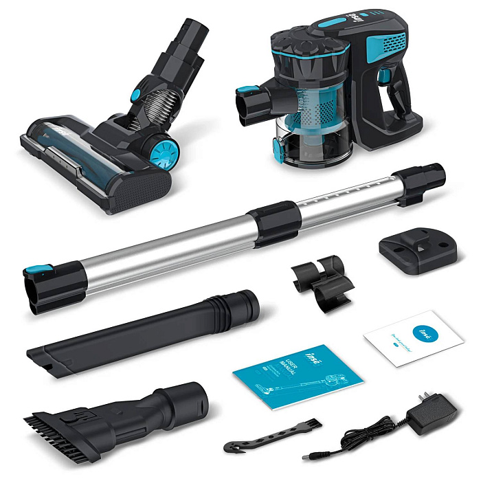 Беспроводной пылесос Inse V70 (Black/Cyan) купить в интернет-магазине icover