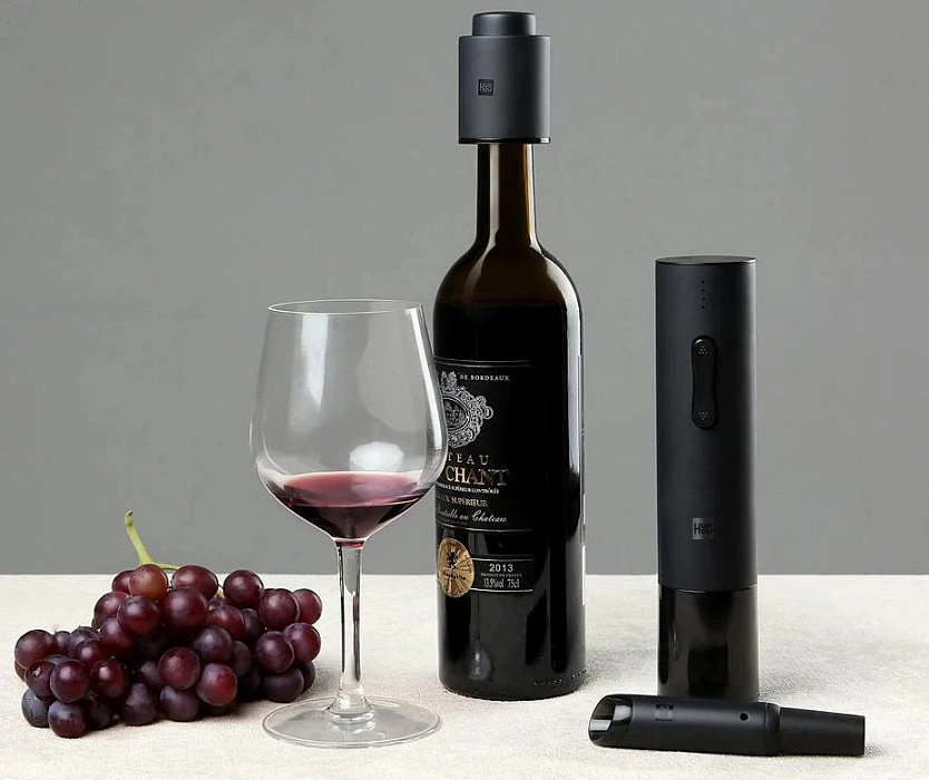 Электрический штопор Huohou Electric Wine Opener 3 в 1 HU0090 (Black) купить в интернет-магазине icover