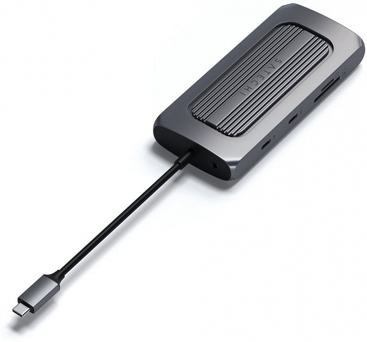 Хаб Satechi USB-C Multiport MX Adapter ST-UCMXAM (Space Gray) купить в интернет-магазине icover