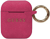 Чехол Guess CG Mobile (GUACCSILGLFU) для AirPods (Fuschia) купить в интернет-магазине icover