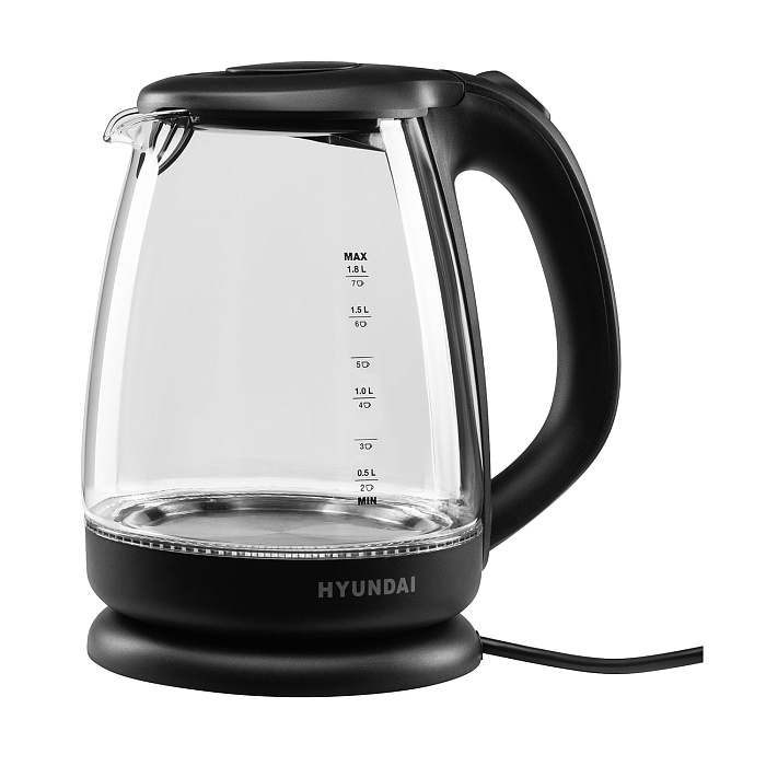 Чайник электрический Hyundai HYK-G3003 1.8л 2200Вт (Black) купить в интернет-магазине icover