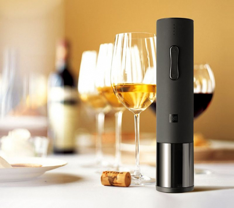 Электрический штопор HuoHou Wine Electric Bottle Opener (Black) купить в интернет-магазине icover