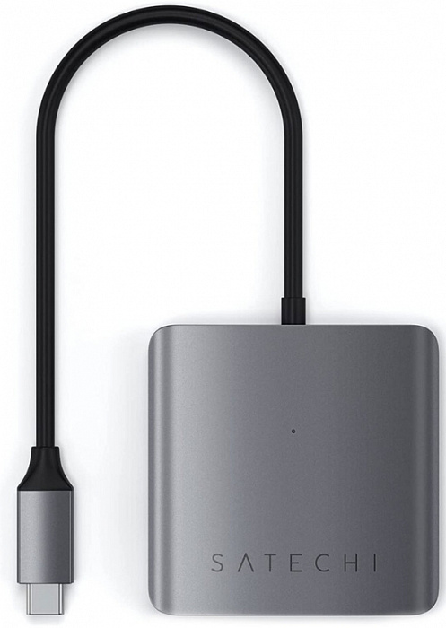 Хаб Satechi USB-C 4-Port ST-UC4PHM (Space Grey) купить в интернет-магазине icover