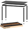 Письменный стол для компьютера Eureka Ergonomic ERK-CD-039B (Black) купить в интернет-магазине icover