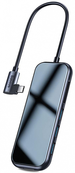 USB-концентратор Baseus Multi-functional Hub (CAHUB-CZ0G) USB-C to HDMI/3xUSB 3.0/SD/MicroSD/PD (Deep Grey) купить в интернет-магазине icover