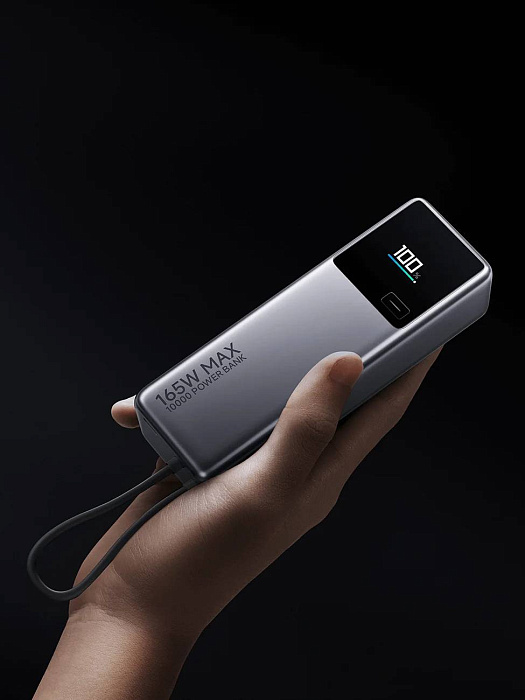 Внешний аккумулятор Xiaomi 165W Power Bank Integrated Cable (BHR9361GL) 10000mAh (Grey) купить в интернет-магазине icover