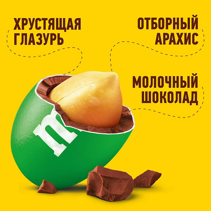 Драже M&M's c арахисом молочным шоколадом (145г) купить в интернет-магазине icover