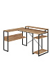 Стол компьютерный угловой лофт Ridberg TEXAS (Oak/Black) купить в интернет-магазине icover