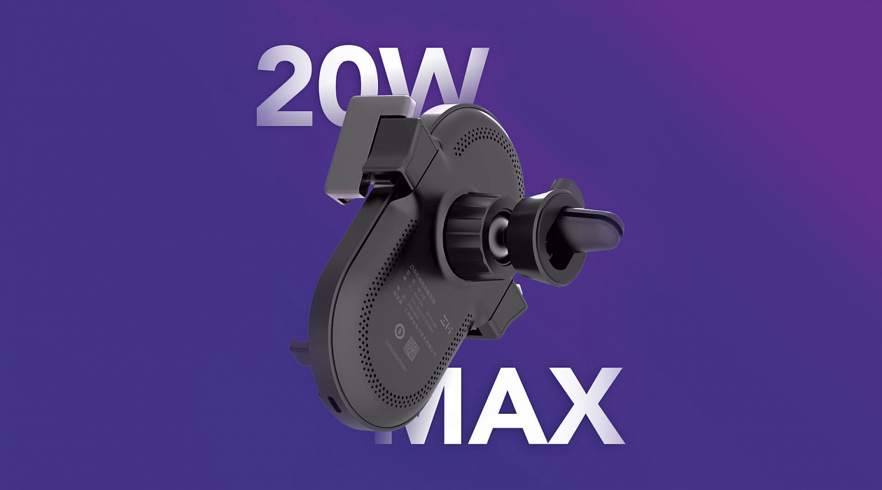 Автомобильный держатель Xiaomi ZMI Wireless Charging Car Holder (WCJ10) купить в интернет-магазине icover
