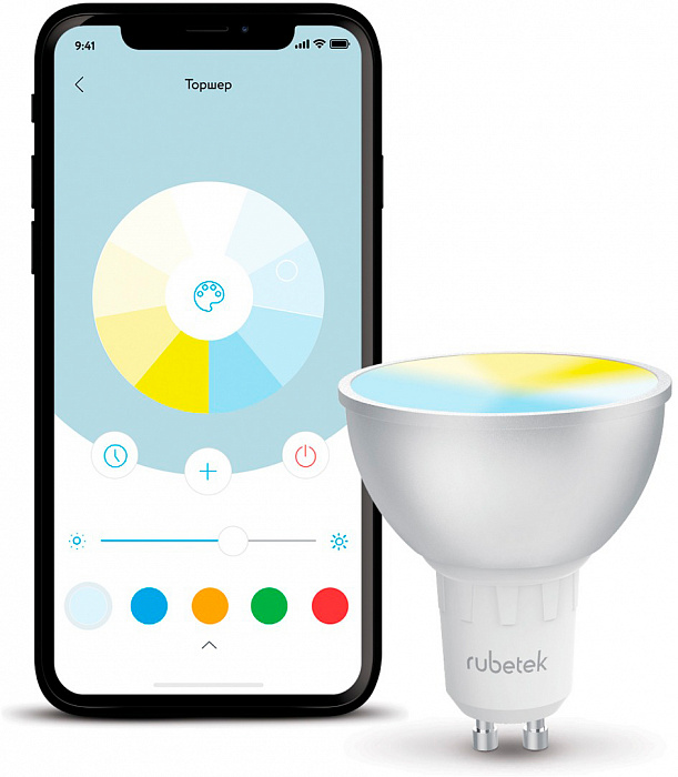 Умная лампа Rubetek RL-3105 работает с Алисой (White) купить в интернет-магазине icover