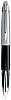 Waterman Edson Fountain pen M (S0756480) - перьевая ручка с черными/синими чернилами (Diamond Black) купить в интернет-магазине icover