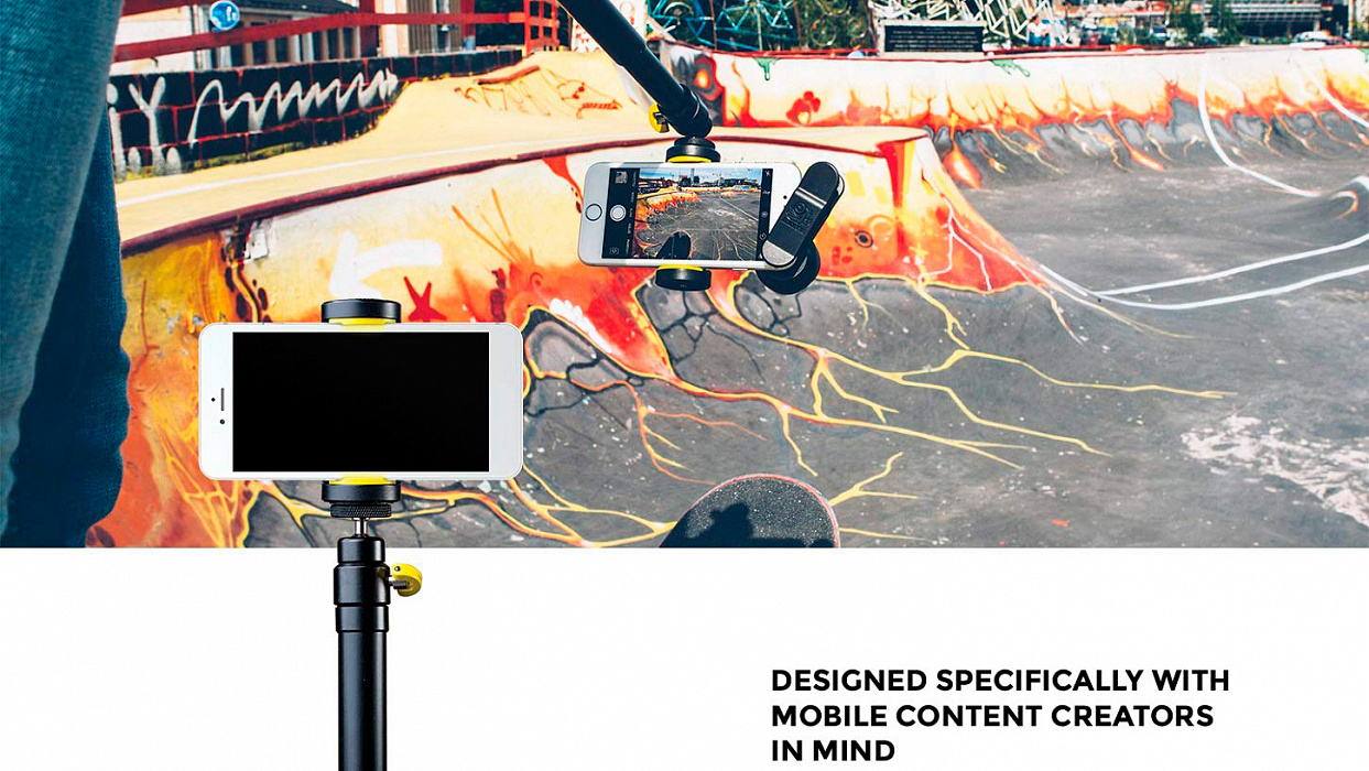Трипод Black Eye Filming Handle (FM001) для смартфонов (Black) купить в интернет-магазине icover
