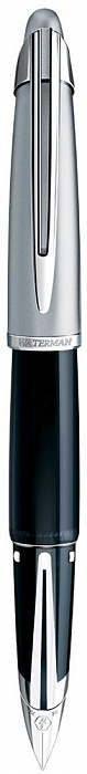 Waterman Edson Fountain pen M (S0756480) - перьевая ручка с черными/синими чернилами (Diamond Black) купить в интернет-магазине icover