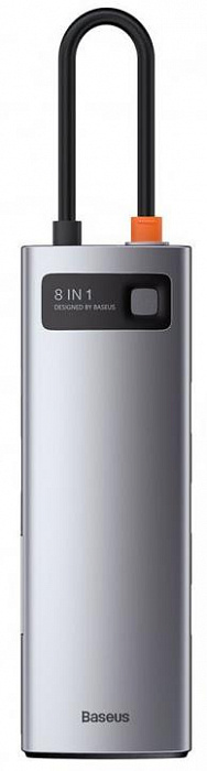 Хаб Baseus Metal Gleam Series 8-in-1 CAHUB-CV0G (Space Grey) купить в интернет-магазине icover