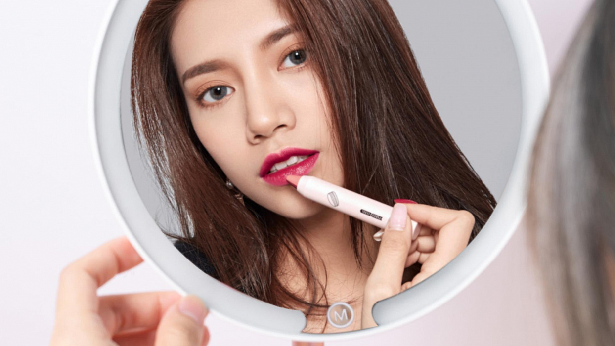 Косметическое зеркало Jordan & Judy Round multi-purpose NV532 (White/Pink) купить в интернет-магазине icover
