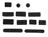i-Blason Anti Dust Cup 12psc - заглушки портов для MacBook Pro Retina/Macbook Air (Black) купить в интернет-магазине icover