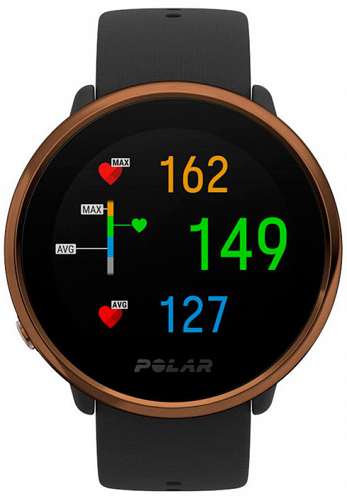 Спортивные часы Polar Ignite M/L 90071063 (Black/Copper) купить в интернет-магазине icover