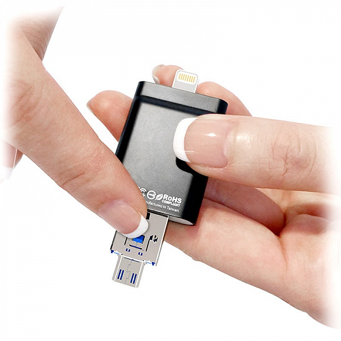 PhotoFast i-Flashdrive EVO Plus 16 Gb - внешний накопитель (Black) купить в интернет-магазине icover