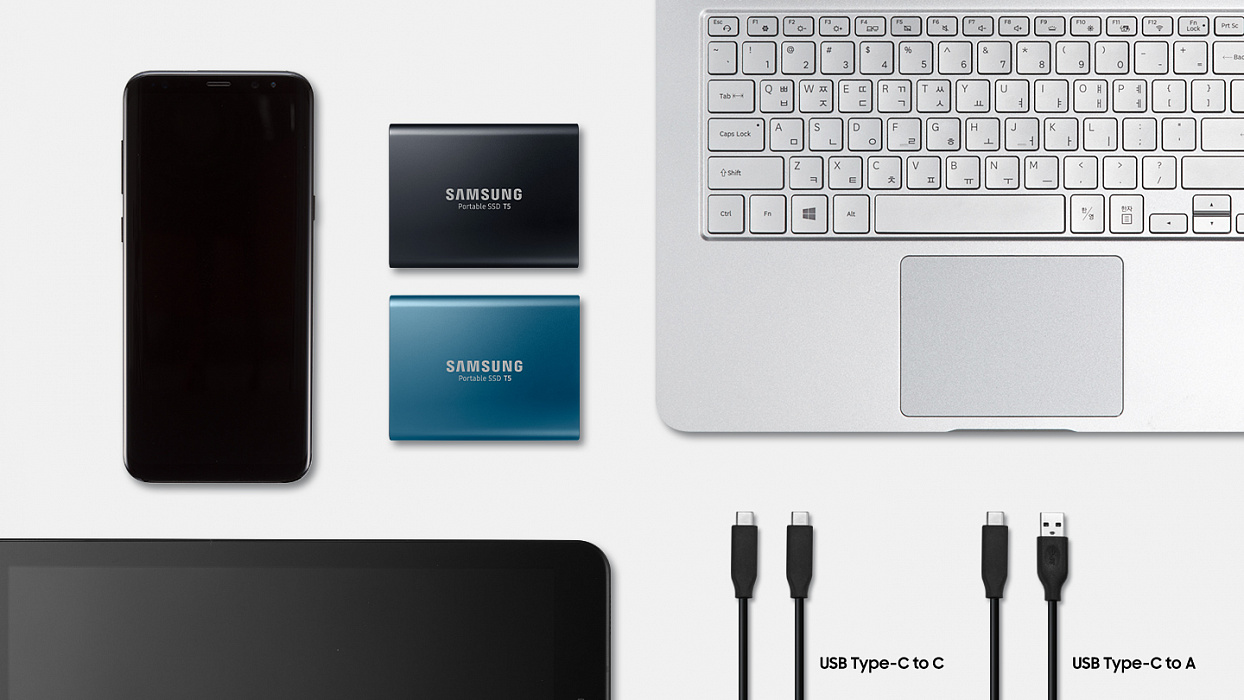 Внешний накопитель Samsung Portable SSD T5 2Tb MU-PA2T0B/WW (Black) купить в интернет-магазине icover