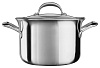 Кастрюля из нержавеющей стали 7,57 л KitchenAid 5 Ply Copper Core KC2C80SCST (Silver) купить в интернет-магазине icover