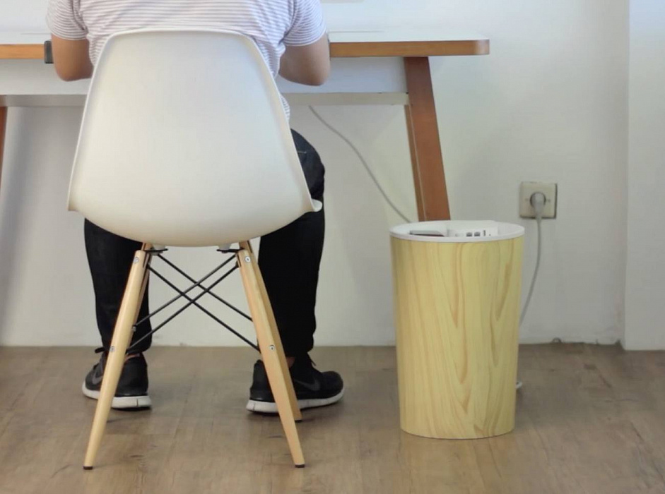 Бокс для сетевого фильтра Bluelounge CableBin BLUCN-LW (Light Wood) купить в интернет-магазине icover