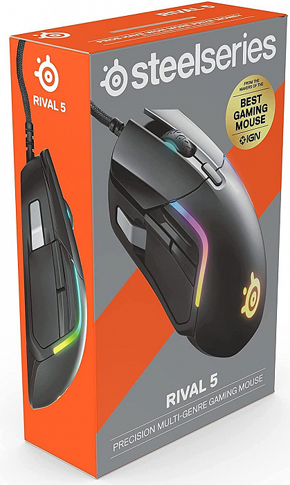 Игровая мышь Steelseries Rival 5 (Black) купить в интернет-магазине icover