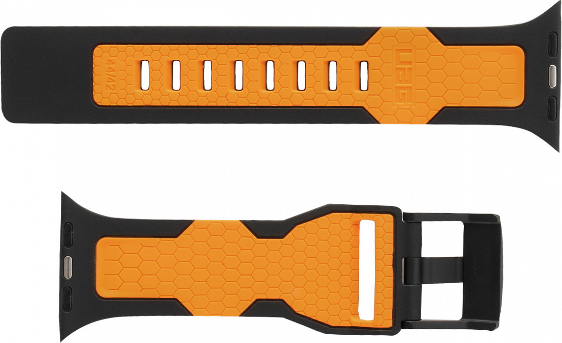 Ремешок UAG Civilian Strap (19148D114097) для Apple Watch SE/6 42/44 mm (Black/Orange) купить в интернет-магазине icover
