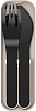 Набор столовых приборов Monbento Pocket color 1007 02 002 3шт в футляре (Black) купить в интернет-магазине icover
