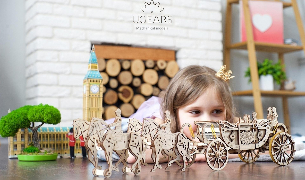 3D-пазл Ugears Королевская карета (70050) купить в интернет-магазине icover