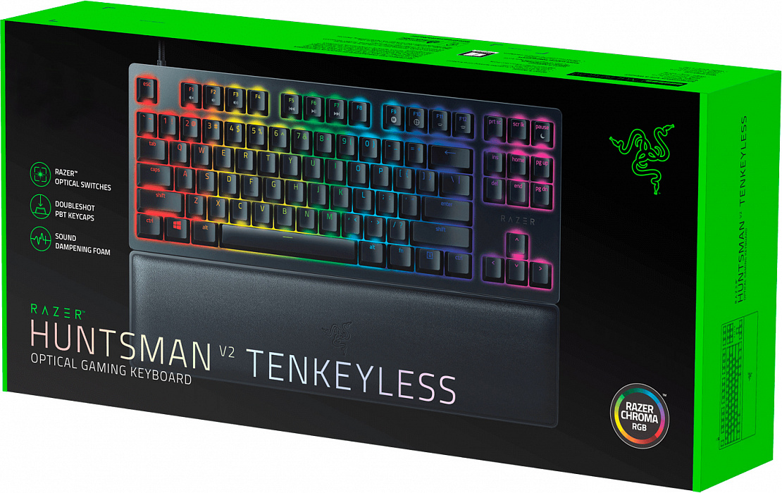 Игровая клавиатура Razer Huntsman V2 Tenkeyless Red Switch RZ03-03940800-R3R1 (Black) купить в интернет-магазине icover